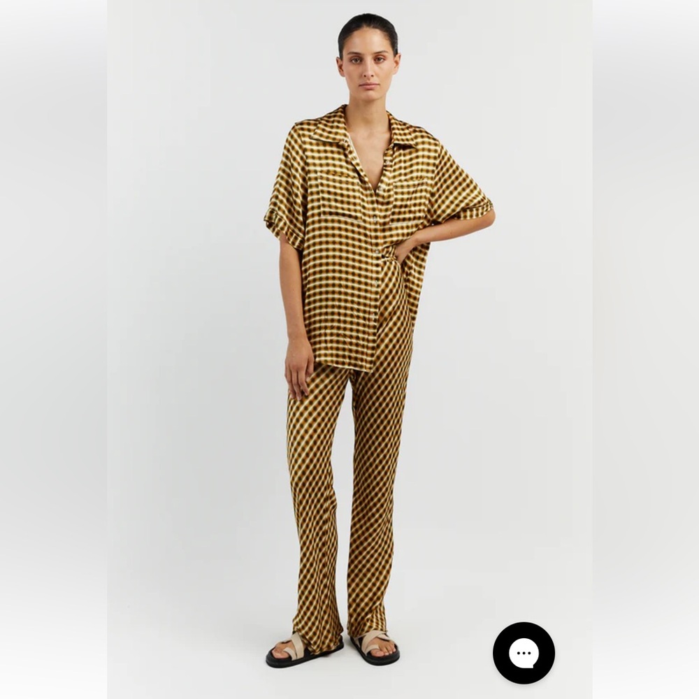 DISSH - satin bias cut pants - size S